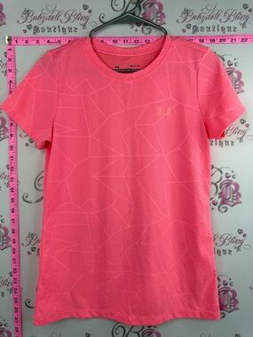 Under Armour T-shirt loose fit Neon Pink Short-Sleeve Athletic Tee heatgear